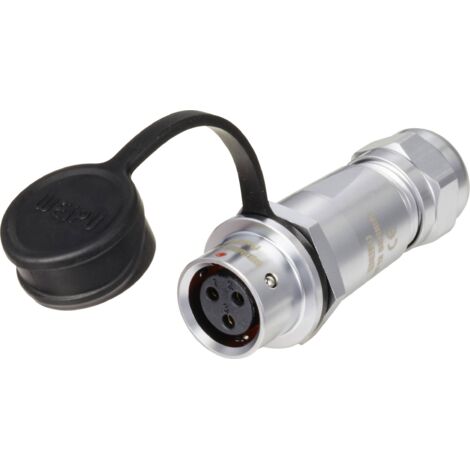 circulaire femelle, droit Ø 12 3 pôles 250 V/AC 13 A IP67 Push-Pull Weipu SF1211/S3 I D98971 (1/2)