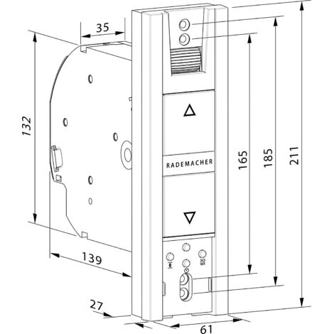 RADEMACHER ROLLOTRON BASIC ACCESSOIRES STORE/VOLET (1823 45 19) (1/5)