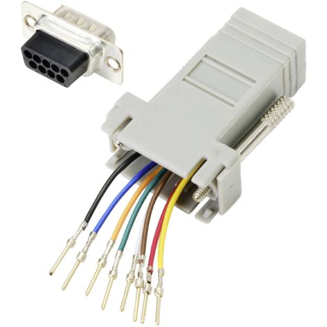 TRU COMPONENTS ADAPTATEUR SUB-D SUB-D MÂLE 9 PÔLES - RJ45 FEMELLE 1 PC(S) TC-9990268 (1/5)