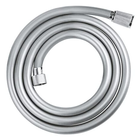 Grohe – Flexible de douche 1750 mm chromé – Anti-pliures – Surface lisse – Connexion universelle G 1/2" x 1/2" – 28742002