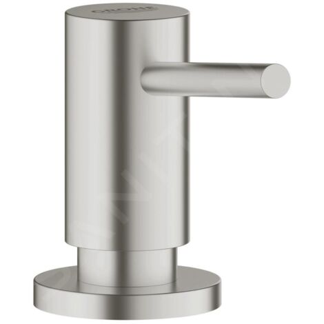 Grohe – Distributeur de savon à poser – Finition SuperSteel – Capacité 0,4 L – Conçu pour savons liquides – Installation facile - 40535DC0