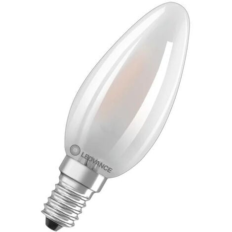 Ampoule FLAMME à LEDS, E14, 5W, 2700K, dépolie