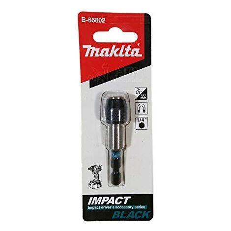 Makita – Mandrin à changement rapide 1/4" 60 mm – Pour visseuse – Système magnétique – B66802