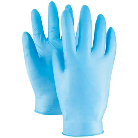 ANSELL TOUCHNTUFF 92-670 GANTS EN NITRILE, PROTECTION CONTRE LES PRODUITS CHIMIQUES ET LES LIQUIDES, BLEU, TAILLE 6.5-7 (BOÎTE D (1/5)