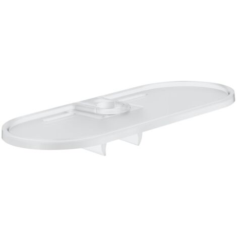 Grohe – Tablette de salle de bain EasyReach en acrylique 22,2 cm – Largeur 9,1 cm – Compatible barres douche Ø 22 mm – 27596000 (1/5)