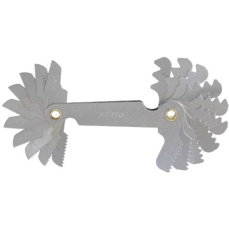 Ks Tools – Jauge de filetage 22 pièces en acier trempé – Dimensions en pouces – Pour mesures précises de filetages intérieurs et extérieurs - D263882