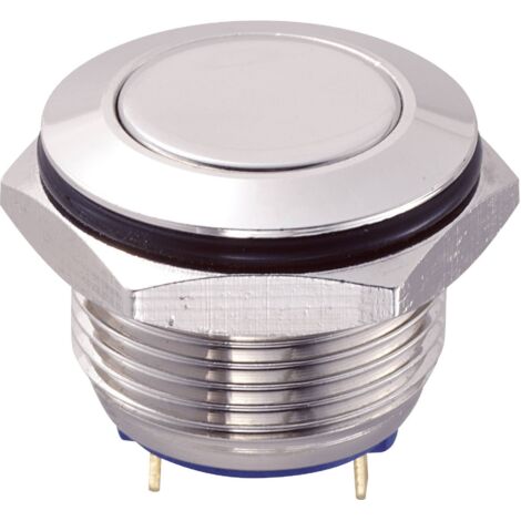 TRU COMPONENTS TC-9428164 GQ16F-10E/J/B/12V/A Pulsante 48 V/DC 2 A 1x Off On Ip65 Momentaneo 1 Pz 48115962