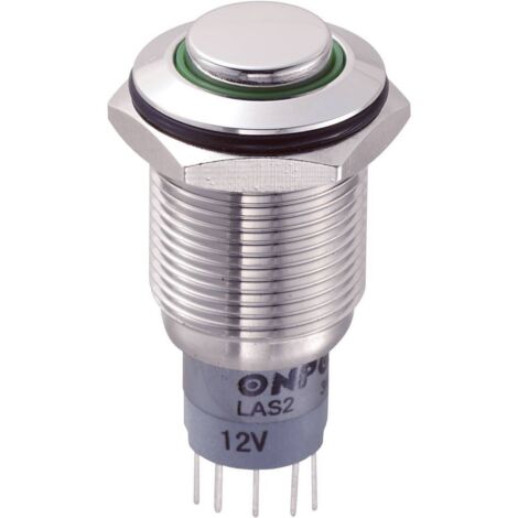BOUTON-POUSSOIR ANTIVANDALISME TRU COMPONENTS LAS2GQH-11E/G/12V/S/P 701933 250 V/AC 3 A 1 X ON/(ON) À RAPPEL 1 PC(S) (1/3)