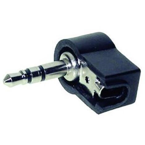 JACK 3.5 MM MÂLE, COUDÉ TRU COMPONENTS 1559795 NOMBRE DE PÔLES (NUM): 3 STÉRÉO NOIR 1 PC(S) (1/2)