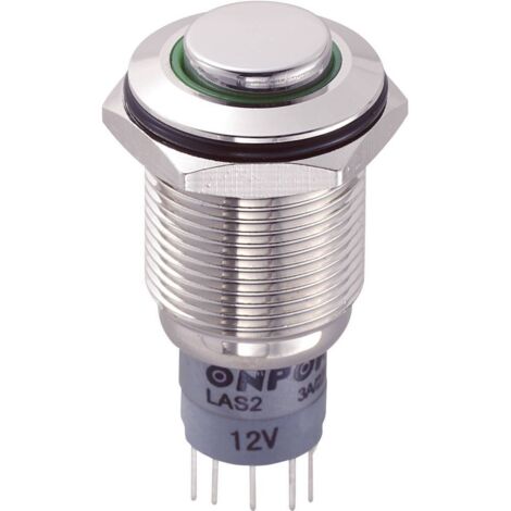 BOUTON-POUSSOIR ANTIVANDALISME TRU COMPONENTS LAS2GQH-11E/G/12V/N/P 701897 250 V/AC 3 A 1 X ON/(ON) À RAPPEL 1 PC(S) (1/3)