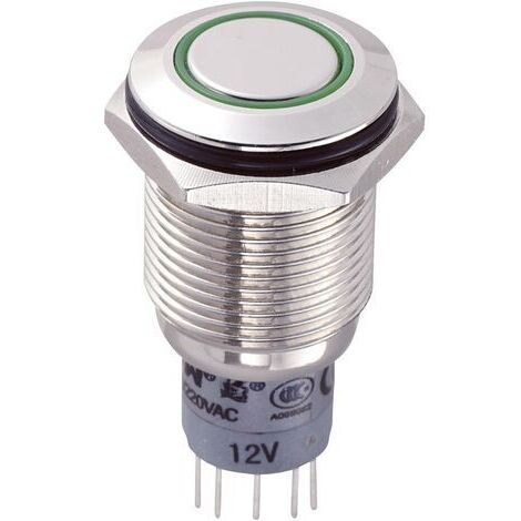 BOUTON-POUSSOIR ANTIVANDALISME TRU COMPONENTS LAS2GQF-22E/G/12V/N/P 701792 250 V/AC 3 A 2 X ON/(ON) À RAPPEL 1 PC(S) (1/4)