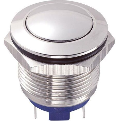 BOUTON-POUSSOIR ANTIVANDALISME TRU COMPONENTS GQ19B-10/J/S 701905 48 V/DC 2 A 1 X OFF/(ON) IP65 À RAPPEL 1 PC(S) (1/4)