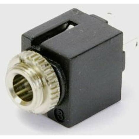JACK 3.5 MM EMBASE FEMELLE, VERTICALE TRU COMPONENTS 718817 NOMBRE DE PÔLES (NUM): 3 STÉRÉO NOIR 1 PC(S)