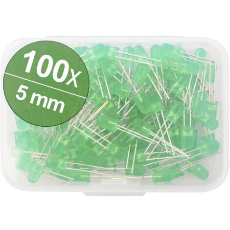 Lot De 20 Diodes LED Blanches DC 3,0-3,4 V 20 MA 5 Mm