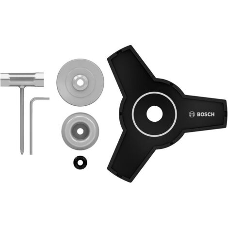Bosch – Lame de débroussailleuse 23 cm F016800623 – Métallique 2 mm – 3 dents découpées au laser pour coupe efficace – Accessoires inclus