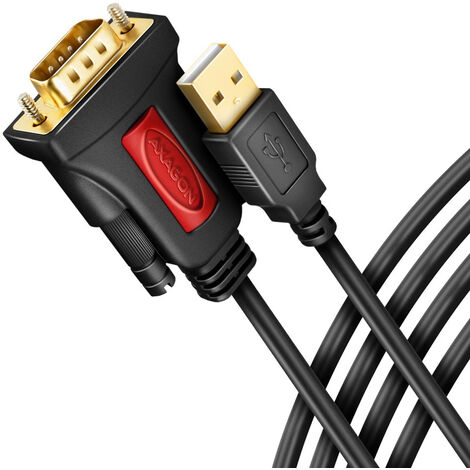 AXAGON USB 2.0 Câble adaptateur [1x RS232 mâle - 1x USB 2.0] ADS-1PSN 1.5 m R083222 (1/3)