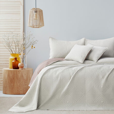 Jeté de lit en velours Vert thym 260 x 260 cm - Fara Jeté de lit en velours Vert thym 260 x 260 cm - Fara
