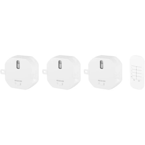 Kit domotique sans fil pour éclairage – 3 modules encastrables télécommandés – Compatible Smart Switch – SH499557 – Smartwares (1/10)