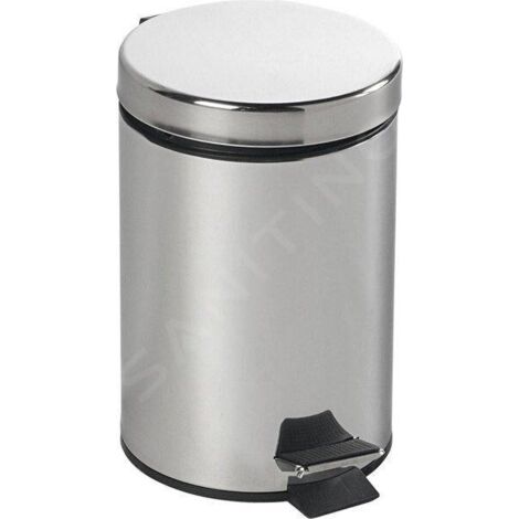 AQUALINE SIMPLE LINE - POUBELLE ROND 3L, INOX 27103 (1/5)