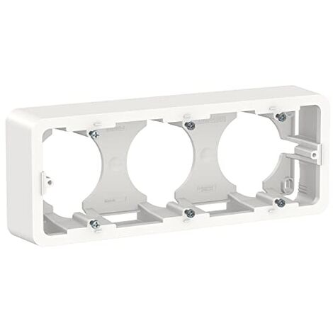 boîte en saillie - 6 modules - blanc - schneider electric nu840618 (1/4)