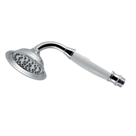 NOVASERVIS DOUCHETTES À MAIN - POMMEAU DE DOUCHE RETRO, BLANC/CHROME S160 (1/3)