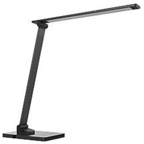 UNILUX POPY LAMPE DE BUREAU, 3 NIVEAUX DE LUMINOSITÉ, 35 X 30 X 11CM, AVEC PORT USB, NOIR MÉTAL 400153693 (1/3)