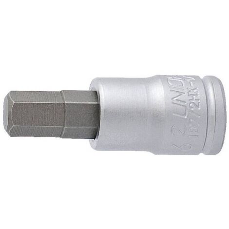 UNIOR 607899 - LLAVE DE VASO 1/4'' CON PUNTA DE DESTORNILLADOR HEXAGONAL 4 MM SERIE 187/2HX (1/2)