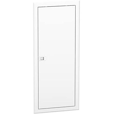 Schneider Electric – Porte de coffret électrique 1x13 modules – Dimensions L 340 mm x H 800 mm – Indice de protection IP40 – Tenue aux chocs IK09 - RESI9