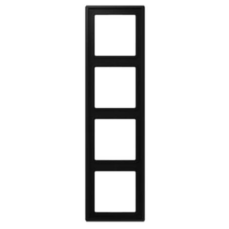 CADRE QUADRUPLE LS NOIR MAT (RÉFÉRENCE : JUNG LS984SWM)