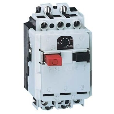 Legrand – Disjoncteur moteur 6112370001 – 3P – 2,5 kW – Courant 4-6,3 A – Tension 660 V – Protection thermique et électromagnétique - MASK5904182640106