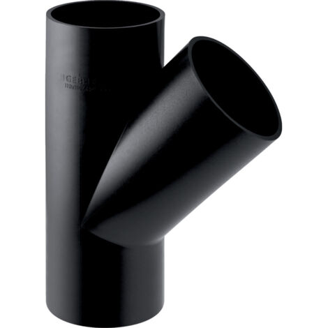 Té diagonal PEHD 63x40/45, noir (assainissement PEHD) (1/3)