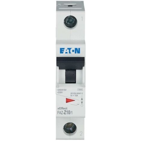 EATON (MOELLER) DISJONCTEUR FAZ-Z10/1 Z 10 A, DISJONCTEUR 1P CIRCUIT 278625 (1/4)