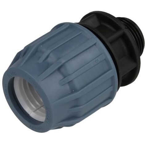 Raccord de serrage à visser PE 32 mm x 1'' FM (1/2)