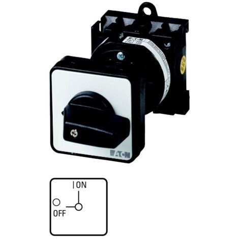 EATON T0-1-102/Z COMMUTATEUR ÉLECTRIQUE COMMUTATEUR À BASCULE 2P NOIR, MÉTALLIQUE (095828) (1/4)