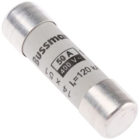 Cartouche fusible Eaton Eaton Bussman, 50A 14 x 51mm 400V c.a.