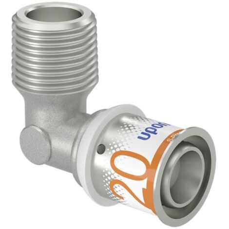 UPONOR S-PRESS PLUS MLC RACCORD COUDÉ 20 X 1/2'' AG 90 ° 1070533 (1/2)