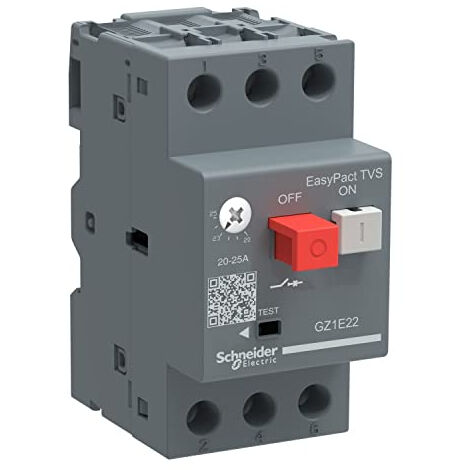 SCHNEIDER GZ1E07 1.6-2 TÉLÉVISEURS EASYPACT DISJONCTEUR MOTEUR, BLANC SCHNEIDER ELECTRIC
