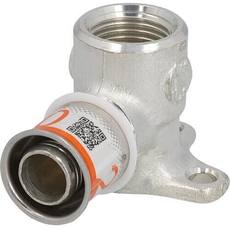 UPONOR S-PRESS PLUS MLC DISQUE MURAL 20MMX 3/4'' IG AVEC BRIDE 1070641 (1/2)