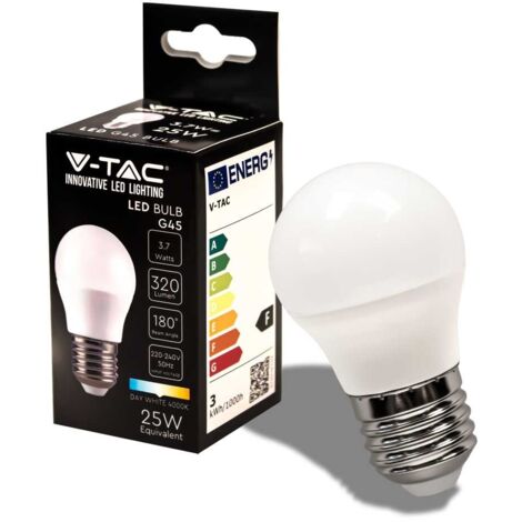 V-tac 214162 vt-1830-g45 3,7w e27 4000k ampoule boule led (1/5)