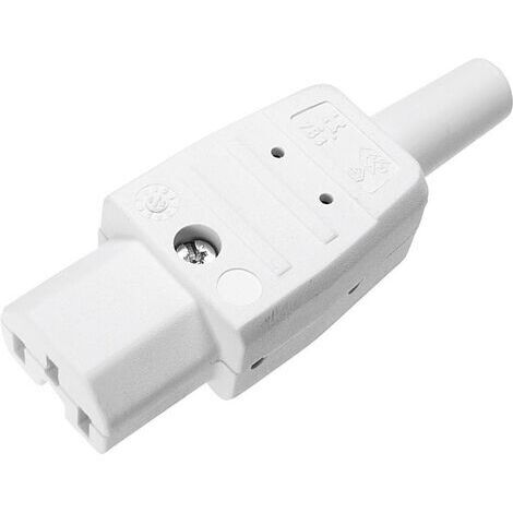 Connectique pour appareils chauffants série (connecteur réseau) 783 Kaiser 783/ws femelle, droit Nombre total de pôles: 2 + PE 10 A blanc 1 pc(s) X95523 (1/5)