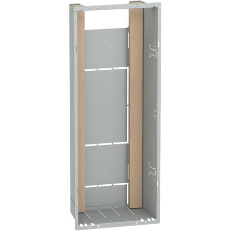 Schneider Electric – Bac d'encastrement 1x13 modules – Hauteur utile 727 mm – Tôle blanche IK09 – Encastré – R9H13283 - SCHR9H13283