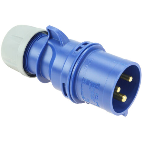 PCE SHARK FICHE CEE 32 A 230 V 50-60 HZ 3 PÔLES = 6 H IP44 023-6 (1/4)