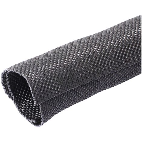 Gaine Tressée Polyamide 6/6 Noire - Diamètre 3 Mm - Rouleau De 100 M