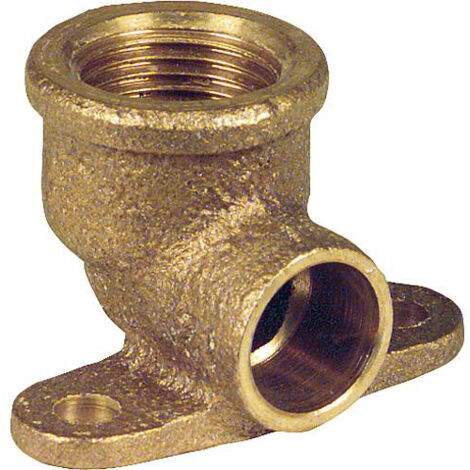 Raccord a souder en laiton rouge 4472g Coude mural 18-R 1/2" WG906 (1/2)