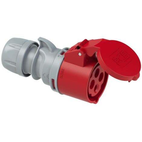 PRISE PORTABLE 32A 4P 400V ROUGE IP44 TURBO SHARK 224-6TT MASK5907711127796 PCE