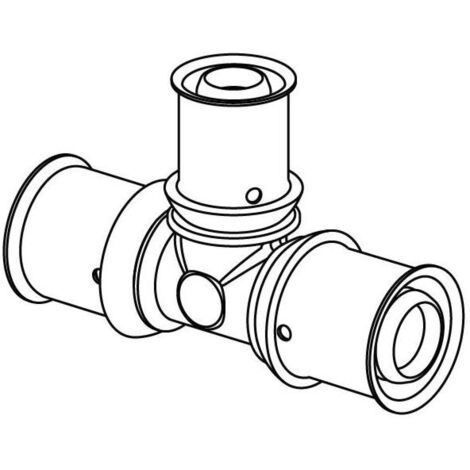 Té à sertir Uponor S-Press PLUS 1039948 16 x 20 x 16 mm, réduit, PPSU (1/2)