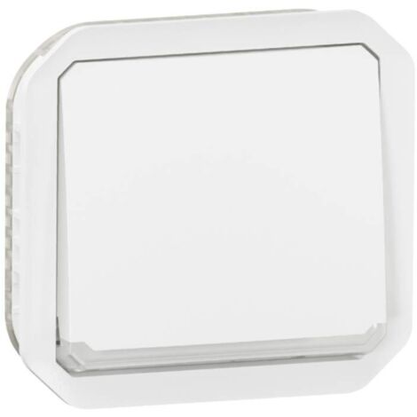 Poussoir NO lumineux Plexo composable blanc LEGRAND 069632L (1/3)