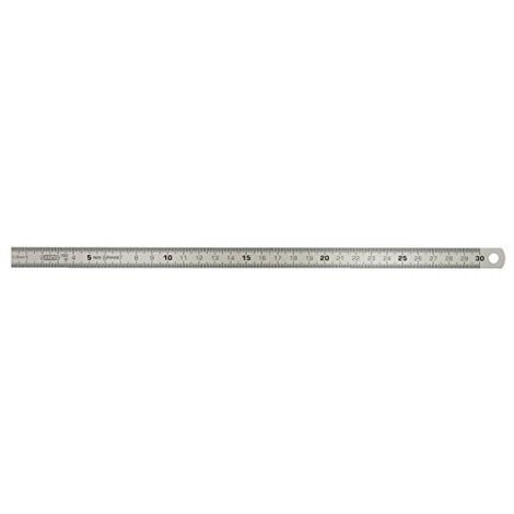 Ks Tools – Réglet flexible en acier inoxydable 150mm – Largeur 13mm – Graduation 0,5mm – Bords arrondis pour sécurité