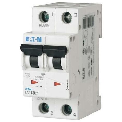 Eaton FAZ-C4/2 disjoncteur 4A noir ou gris robuste (1/3)