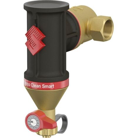 FLAMCO CLEAN SMART, SÉPARATEUR DE SALETÉS, DÉSEMBOUEUR, RACCORD FEMELLE 1'', 10 BAR, 120 ° C, 30023